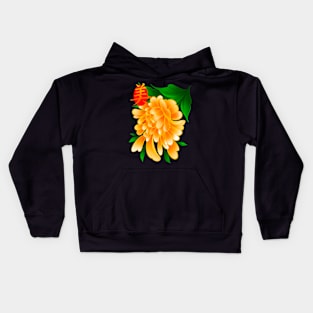 Beautiful Golden Flower Kids Hoodie